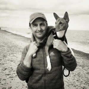 Today - Me and my Basenji 'Dottie' 